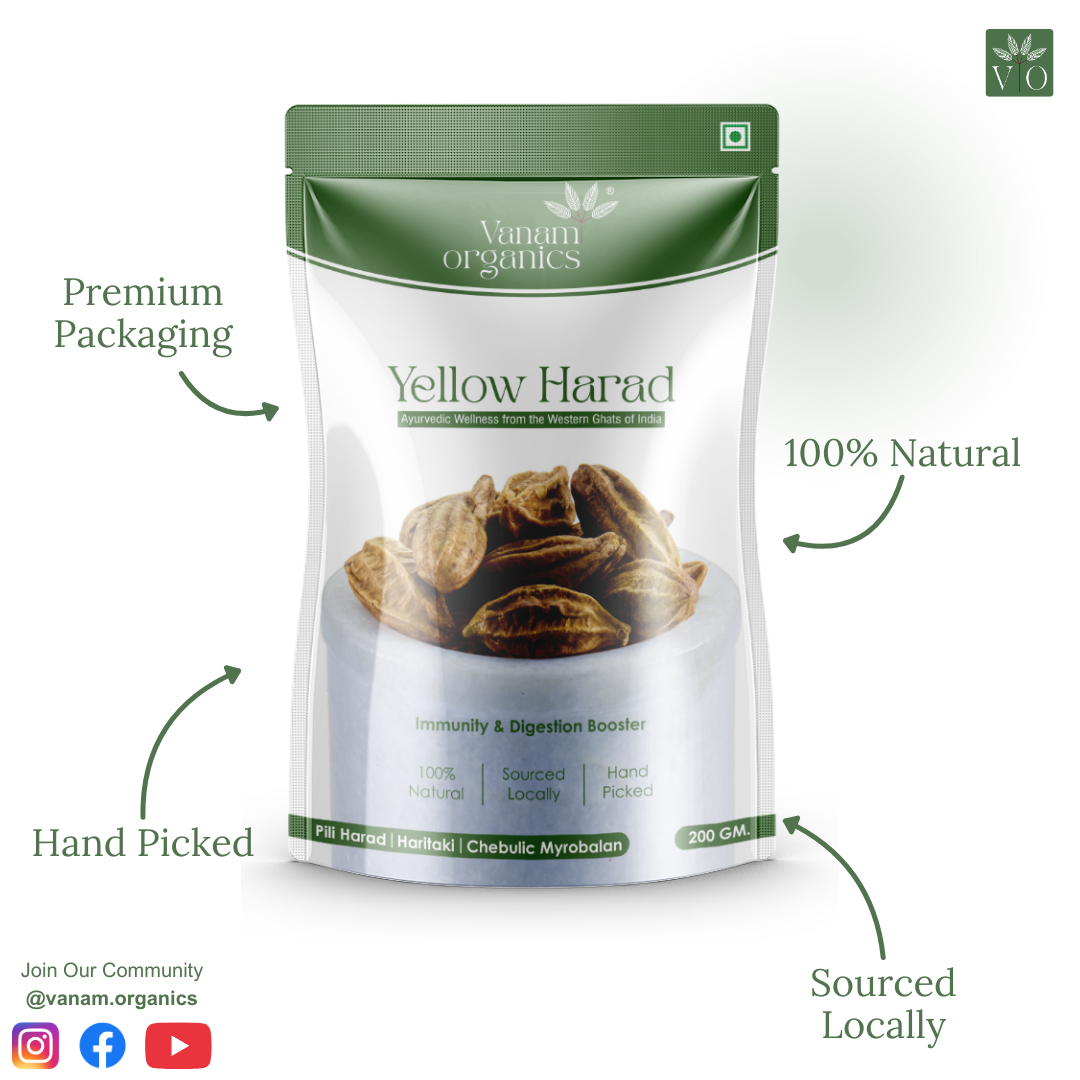 Whole Harad (Raw Haritaki) – 100% Pure | Vanam Organic