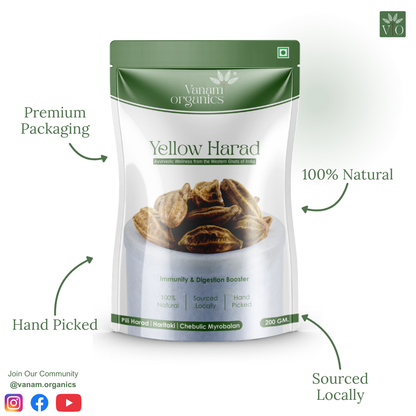 Whole Harad (Raw Haritaki) – 100% Pure | Vanam Organic