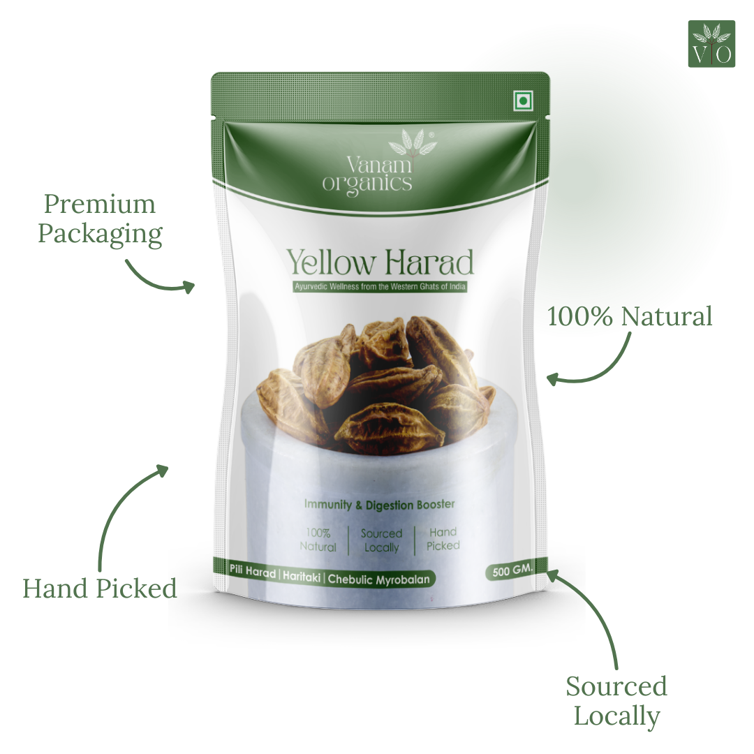 Whole Harad (Raw Haritaki) – 100% Pure | Vanam Organic